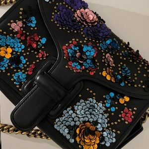 COACH x RODARTE Courier Crossbody in Glovetanned Leather with Leather Sequins